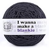 Lion Brand Yarn 532-152 Wanna Make a Blankie Garn, Eisen