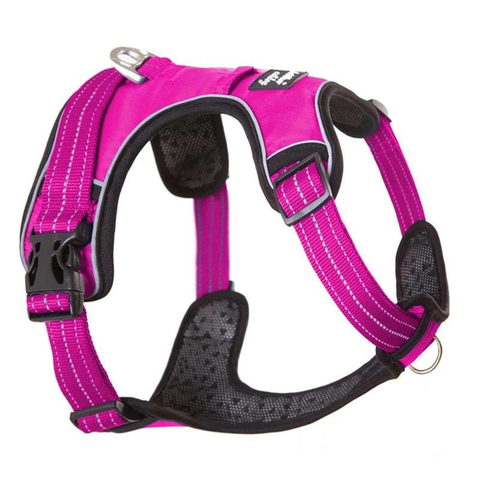 Trainingsweste für große Hunde Sicherheitsgurte mittelgroße und große Hunde verstellbar Outdoor Schutzgurt Halsbänder Puppet L Rose