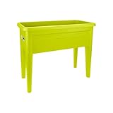 elho Green Basics Anzucht Tisch XXL 75 - Kunststoff Hochbeete für Garten - Kräuterbeet - Ø 75.5 x H 65.1 cm - Grün/Lime Grün