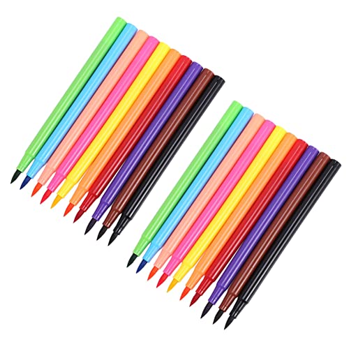 PENGY Essbare Pigment Stift Pinsel Lebensmittel Farbe Stift für Zeichnung Kekse Kuchen Dekorieren Tools Kuchen DIY Backen Kuchen Malerei FäRben Stift 20 Stücke