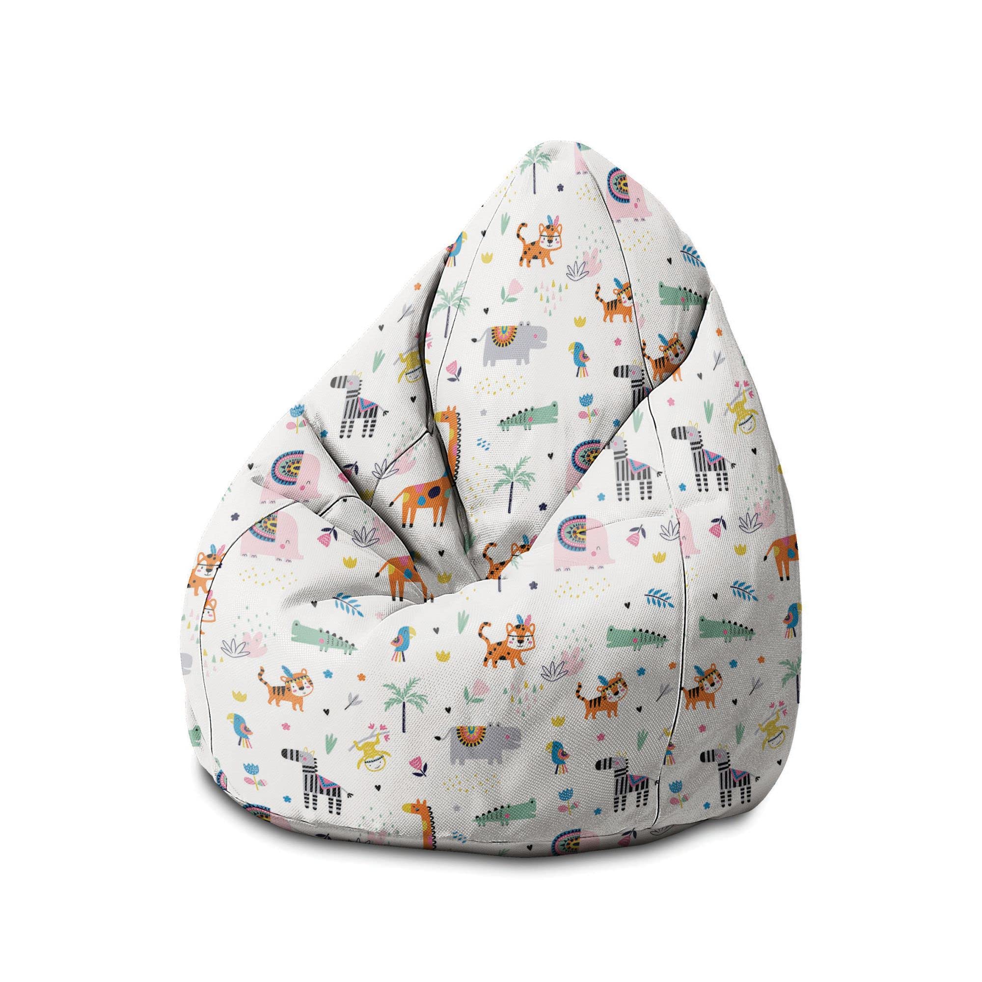 DreamRoots Sitzsack Kinder mit füllung - Bodenkissen Kinder Sitzsack - Sitzsack Kinderzimmer 70 x 70 x 105 cm - Bean Bag Kinder - Bubibag Sitzsack - Kindersitzsack - Sitzkissen Boden Kinder 1