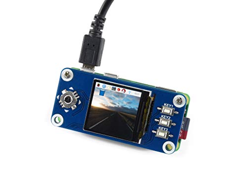 Waveshare Raspberry Pi 1.3inch IPS LCD Display HAT, 240x240 Pixels with Embedded Controller, Communicating via SPI Interface