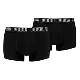 PUMA Herren Shortboxer Unterhosen Trunks 100000884 10er Pack, Wäschegröße:M, Artikel:-001 Black