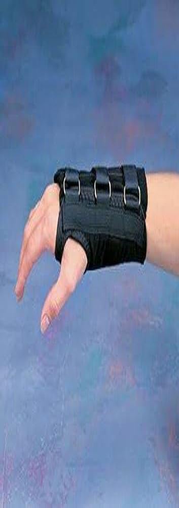 Patterson Medical Rolyan Handgelenkstütze D-Ring Bandage Wrist – XS, links, schwarz