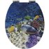 WENKO WC-Sitz »Fish«, MDF, oval, mit Softclose-Funktion - bunt