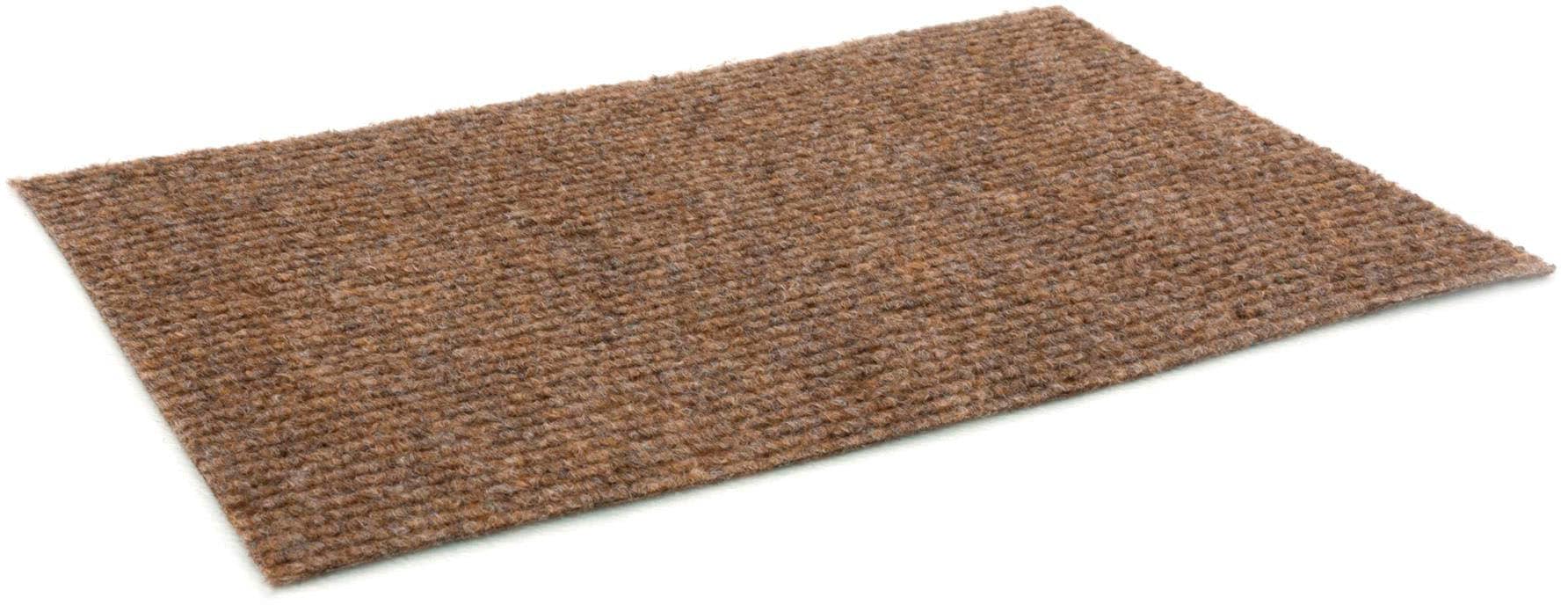 Teppich-Boden Rips Malta B1 - Braun, 2,00m x 8,00m Rips-Nadelfilz, Schwer Entflammbar, Höhe ca.2mm, Gerippter Bodenbelag für Events und Messen