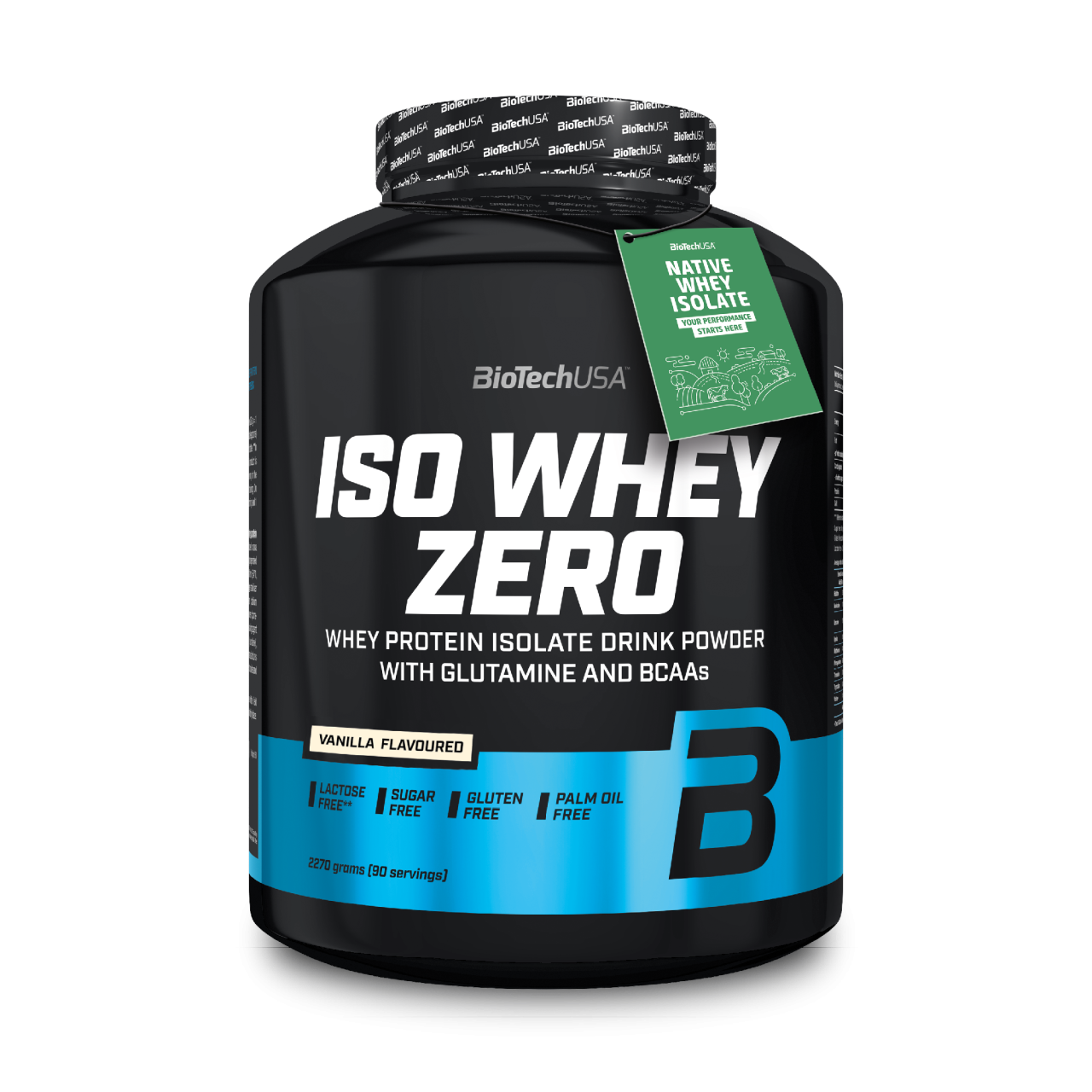 BioTech USA Iso Whey Zero lactose free 2270g - Isolate Protein - Eiweiss