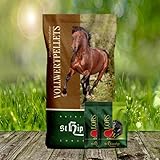 St. Hippolyt Vollwertpellets 25 kg und wir schenken Ihrem Pferd 2 x 1 kg Happy Horse Lecker Snacks