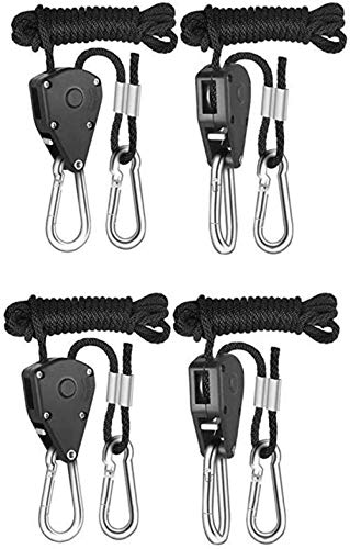 Rope Ratchet Grow Light Aufhänger, Verstellbare Rope Hanger Heavy Duty Hoists Ratschenhaken Für Grow Room Equipment