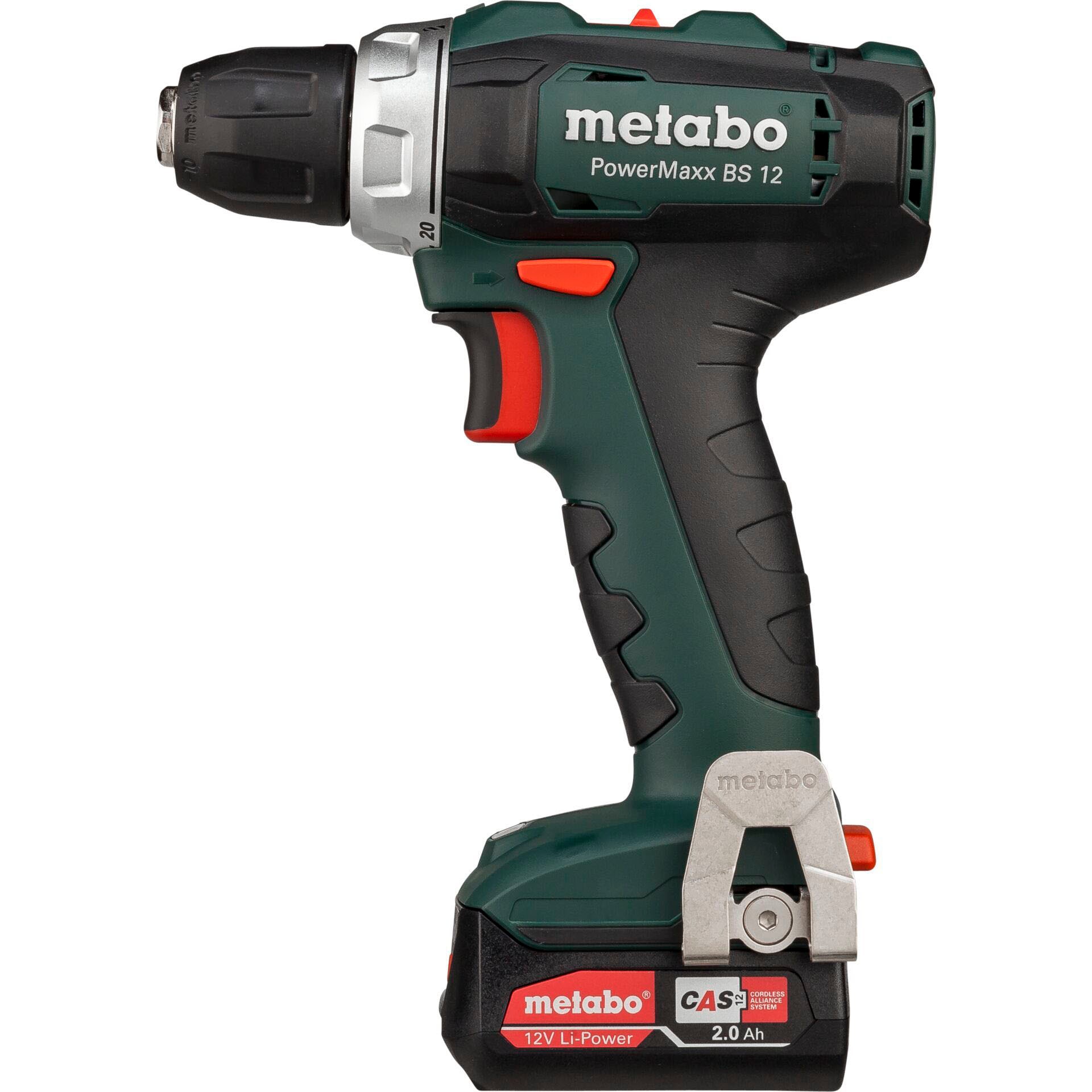 metabo Akku-Bohrschrauber "PowerMaxx BS 12", inkl. 2 Akkus und Ladegerät