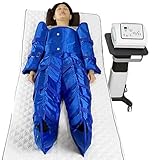 Professionelle Druck-Lymphdrainage Vakuumtherapie Pressotherapie-Maschine Muskeln Entspannen Bein Arm Taille Körpermassage Einstellbare Intensität,Blue-220V