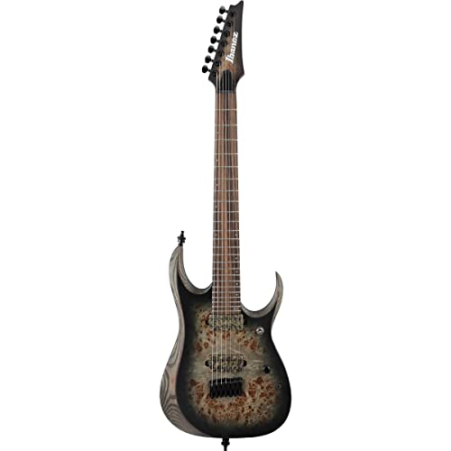 Ibanez Axion Label RGD71ALPA Charcoal Burst Black Stained Flat 7-String Electric Guitar