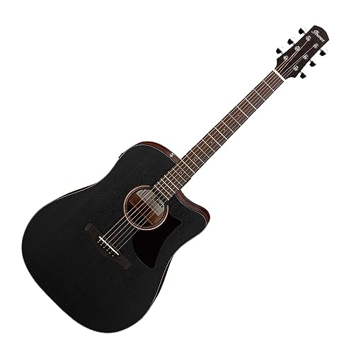 Ibanez AAD190CE Advanced Acoustic Weathered Black Open Pore Electro-Acoustic Guitar