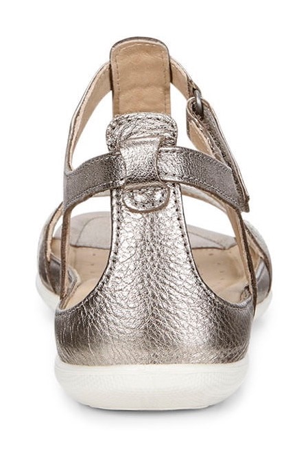 Ecco Riemchensandale "FLASH", Sommerschuh, Sandalette, Klettschuh, im Metallic-Look 2