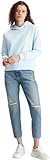 Calvin Klein Jeans Damen Hoodie Ck Embro Badge Regular mit Kapuze, Blau (Keepsake Blue), L