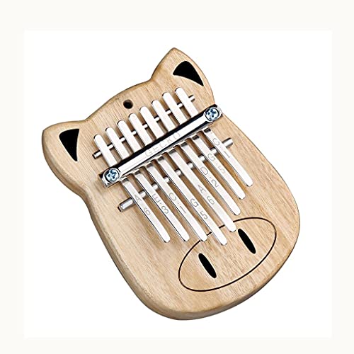 Handgefertigtes 8-Tasten-Daumenklavier von TRoki: Wunderschön gefertigtes Tastatur-Schlaginstrument aus Kampferholz für Anfänger