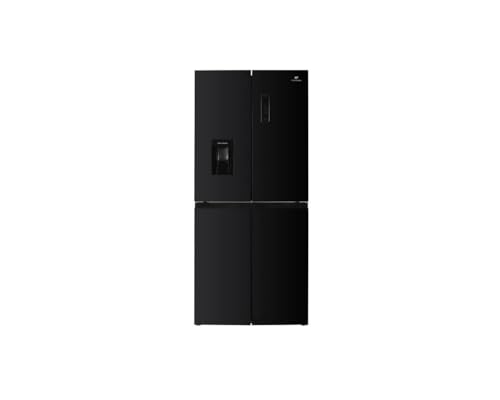 Kontinentaler Kühlschrank Edison - CERA4D464B - 4 Türen mit Wasserverteiler - 464L - L79 cm x H 180 cm - Schwarz