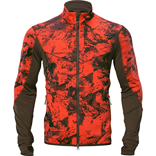 Härkila Wildboar Pro Camo Fleecejacke, AXIS MSP Wildboar orange/Shadow Brown, Gr. 3XL