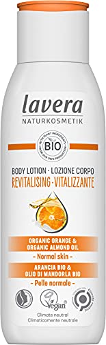 lavera Body Lotion Revitalisierend - Naturkosmetik - vegan - Bio Orangen- & Bio-Mandelöl - zertifiziert - 200ml