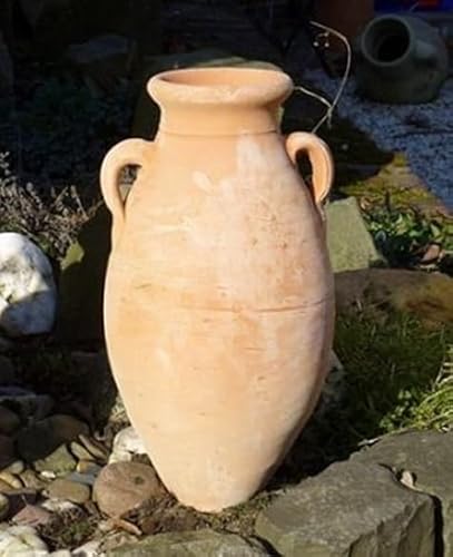 RustikaleAmphore/Krug/Vase mit Henkel ca. 40 cm hoch aus Terracotta Terrakotta Garten Deko