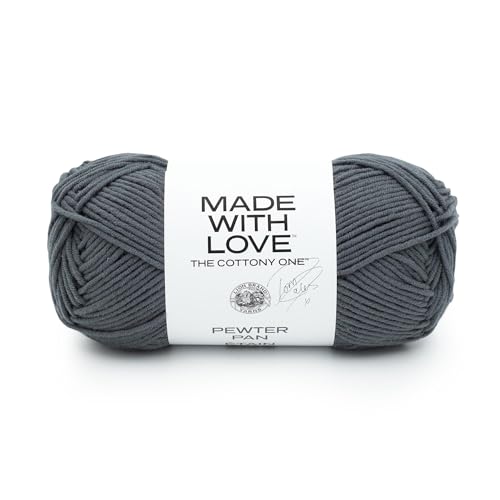 Lion Brand Yarn 3040-152AK Tom Daley - The Cottony One Garn, Baumwollmischung, Zinnpfanne, 1 Pack