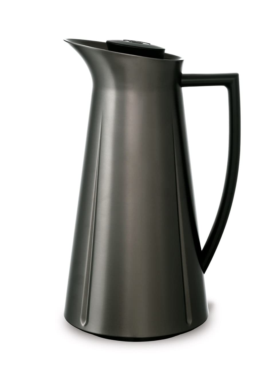 Rosendahl Grand Cru Thermoskanne, Kanne für Kaffee und Tee, Stahlkanne mit doppelwandigen Einsatz, vielfältige Kaffeekanne und Teekanne für Zuhause oder im Büro, Fassungsvermögen 1 L, Gun Metallic, 5709513270171