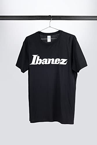 IBANEZ T-Shirt in schwarz mit großem, weißen Logo auf der Brust (IBAT001S)