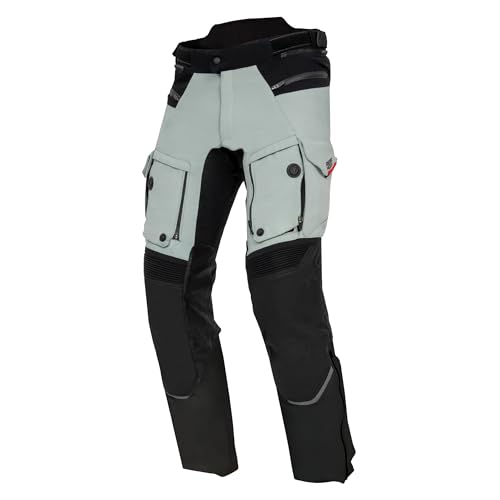 REBELHORN Range Motorradhose Herren | Textil | Sympatex Membran | Knie und Hüftprotektoren Stufe 2 | Belüftungspaneele mit Fidlock | 3 Schichten