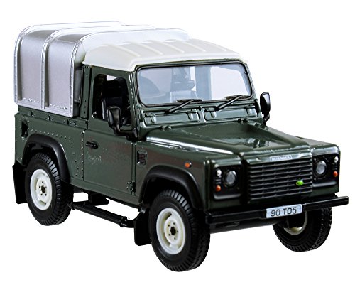 Land Rover - Defender 90 mit Verdeck (grün), Britians hochwertiges Spielzeug aus Metall und Kunststoff zum Spielen und Sammeln. Für Kinder ab 3 Jahren und Liebhabern von originalgetreuen Nachbildungen