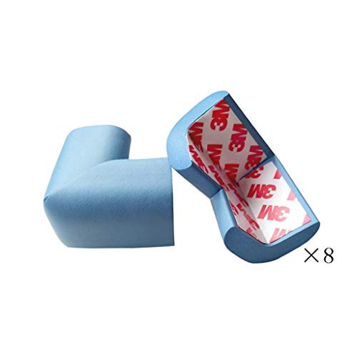 AnSafe Tischkantenschutz (16 Packungen), Schwammschaum Weich Und Sicher for Tisch- Und Stuhlecken (9 Farben) (Color : Blue, Size : 8 pack)
