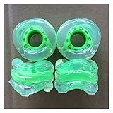 Skateboards Skateboard-Räder, Set von 4 stücke 60x45mm Sharkwheels, 85A Skateboard Räder Longboard-Räder, DIY Bunte Räder Für Kinder und Anfänger (Color : Green)