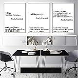 SHINERING Andy Warhol Quotes Nordic Poster And Print Wall Art Leinwand Painting Cuadros Wandbilder für Wohnzimmer ohne Rahmen