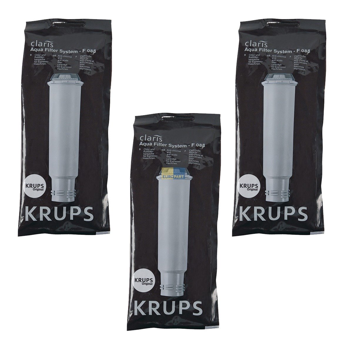 3 KRUPS Claris Filterpatrone F088