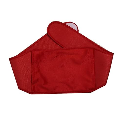 Heißwasserbeutel mit Hüfttasche 53 x 10 cm lange Tasche for Wärmflaschen, rosa und grau, abnehmbarer Bezug, extra lange Gummi-Wärmflasche, Taille, Hand, Fußwärmer (Color : B-Red)