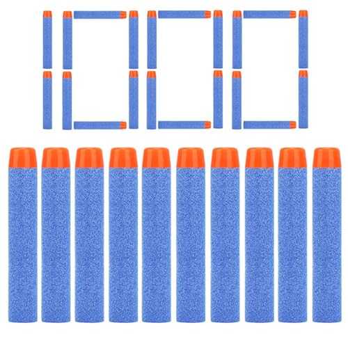 König Design 1000 Darts Pfeile für Nerf Zubehör 7.2cm Pfeile Refill Bullets Darts - geeignet für N-Strike/Elite/X- Shot Blasters Spielzeugpistole Dart Blaster Blau